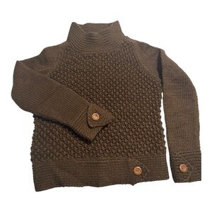 Vintage hand knit Sweater with Button Accents